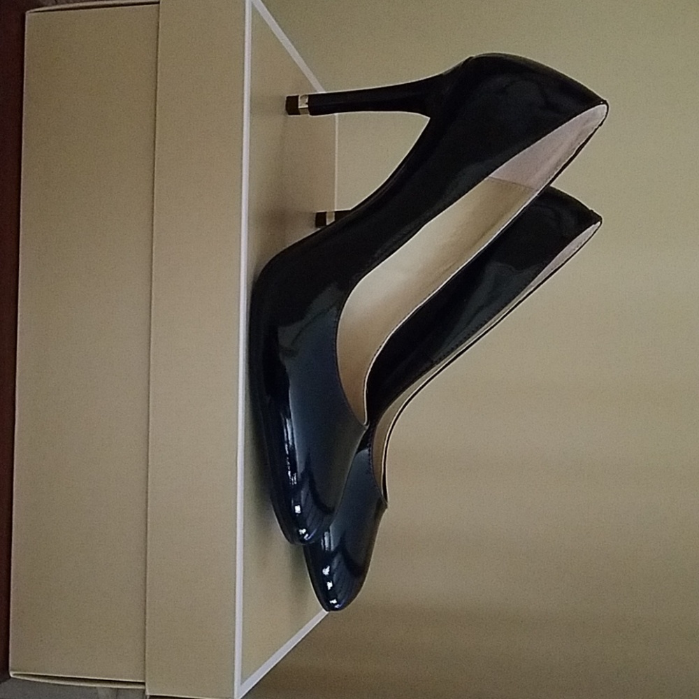 Black Michael Kors patent shoes